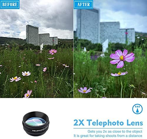 Cep telefonu Kamera Lens Kiti 10 in 1, Balıkgözü / Geniş Açı / Makro / CPL / Yıldız Filtre / Akış Filtre Lens
