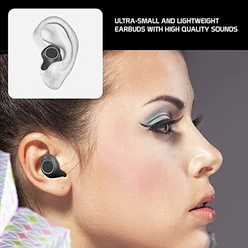Kablosuz V5.2 Bluetooth Kulaklıklar, Kulak İçi Kulaklıklar için Şarj Kılıflı Samsung Galaxy A54 5G ile Uyumludur.